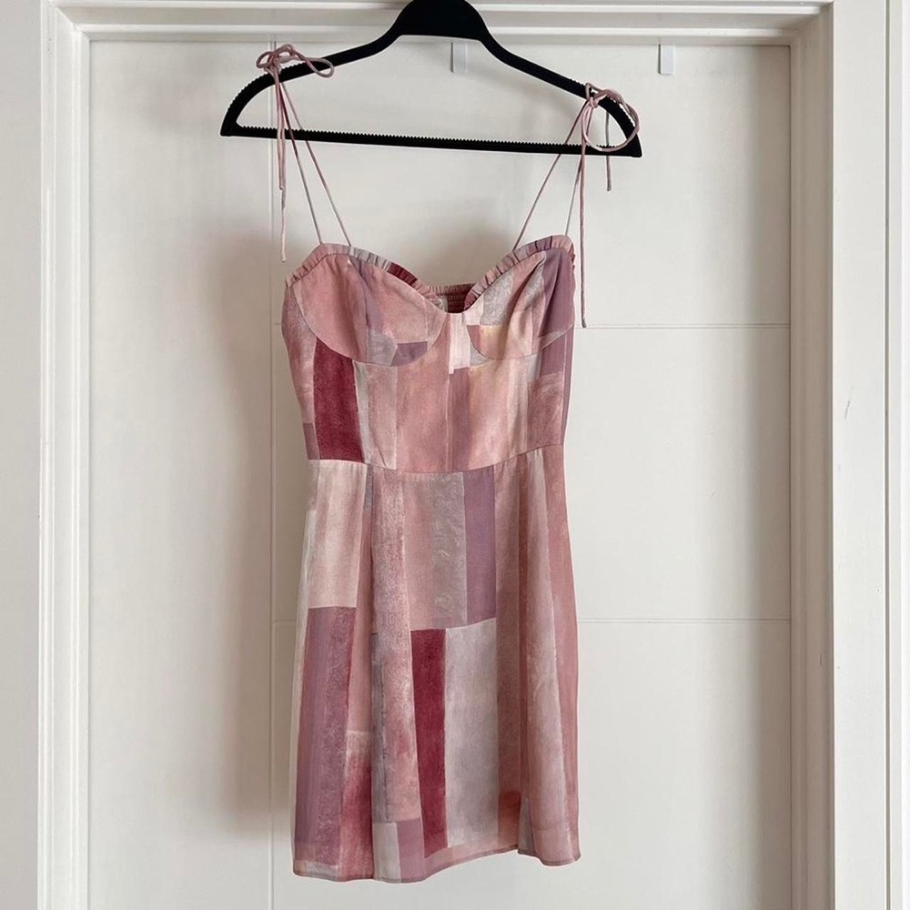 Aritzia Pink Multi-Color Mini Dress